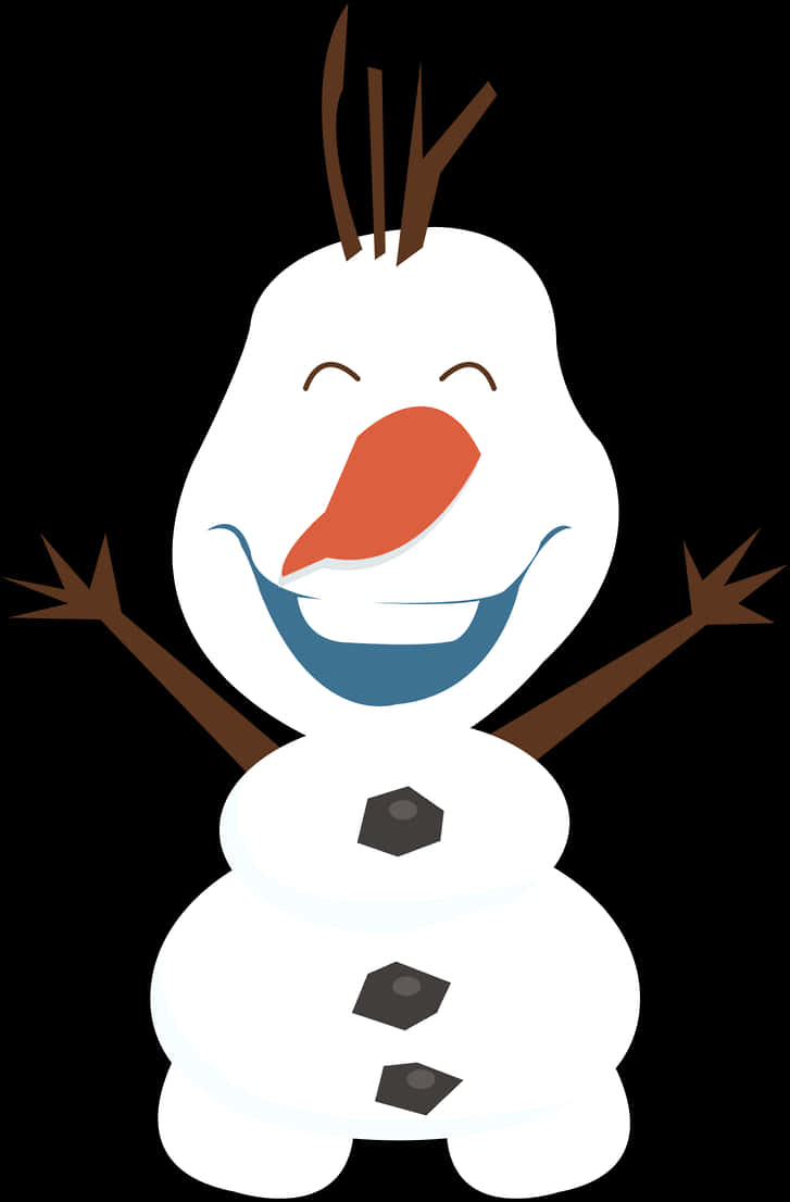 Happy Snowman Frozen Character