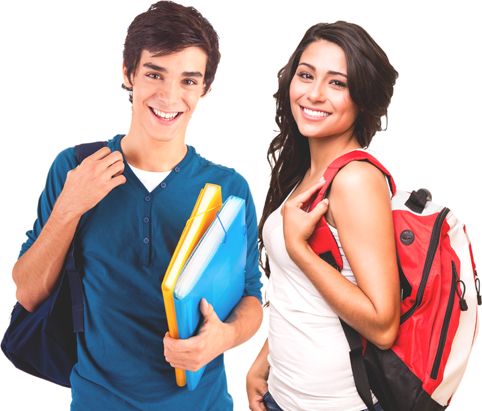 Happy Studentswith Booksand Backpacks.png