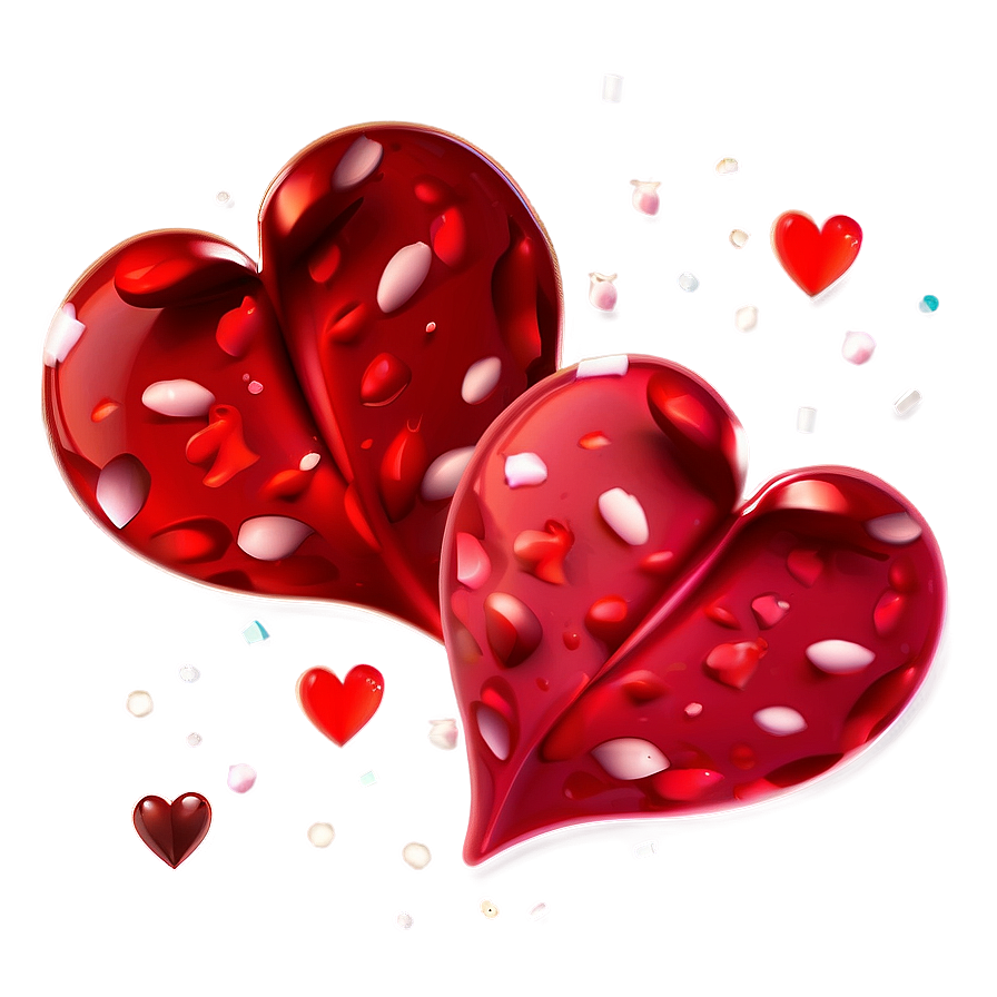 Happy Valentine's Day Heart Confetti Png Mwr