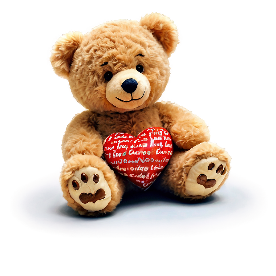 Happy Valentines Day Teddy Bear Png 05232024