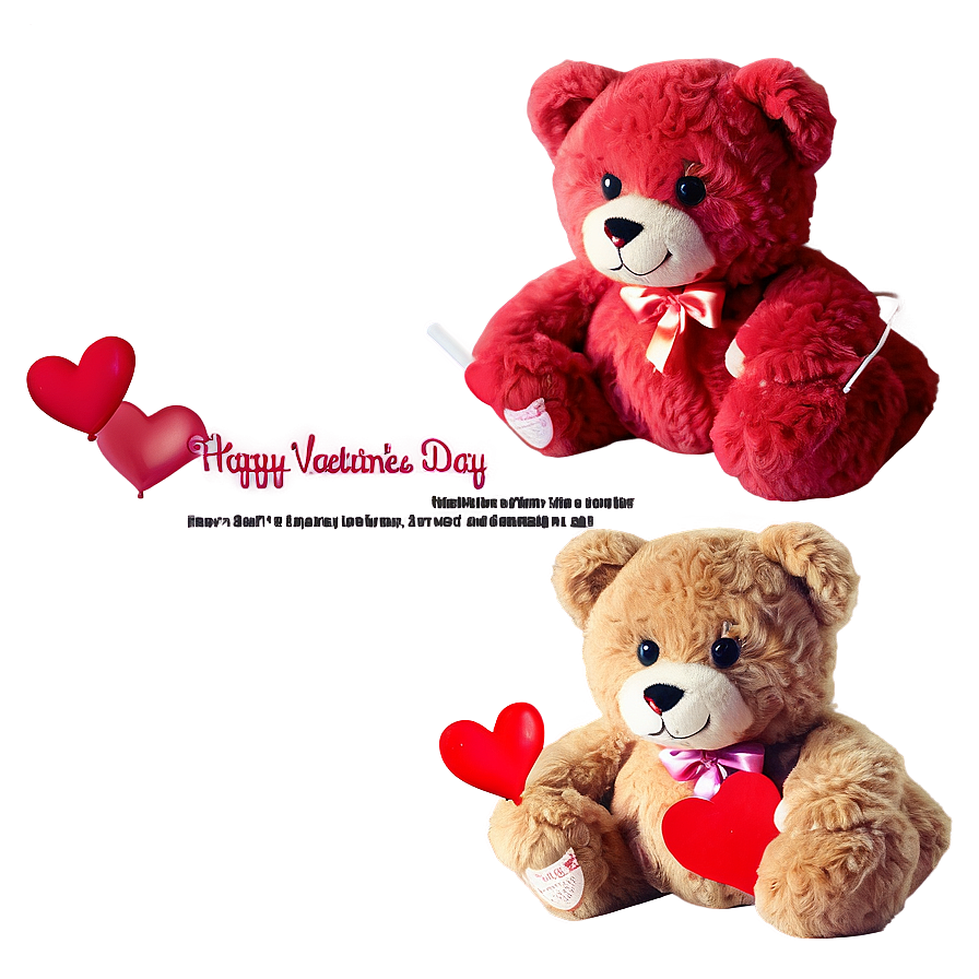 Happy Valentines Day Teddy Bear Png Xtv