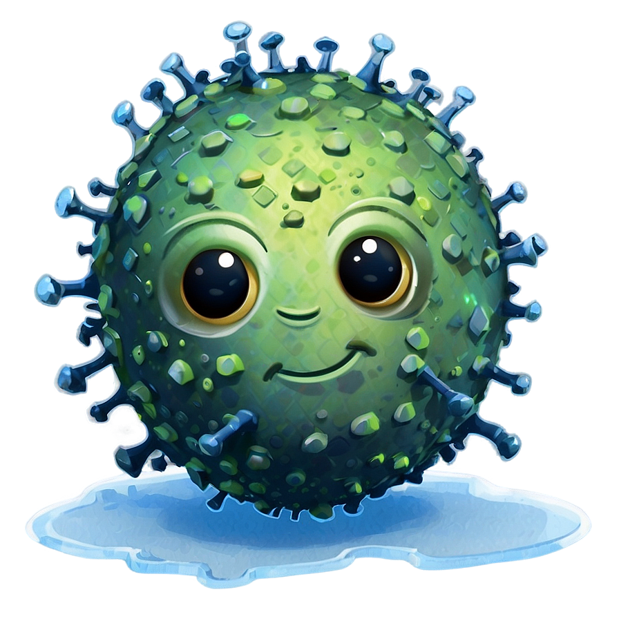 Happy Virus Cartoon Png Cfw