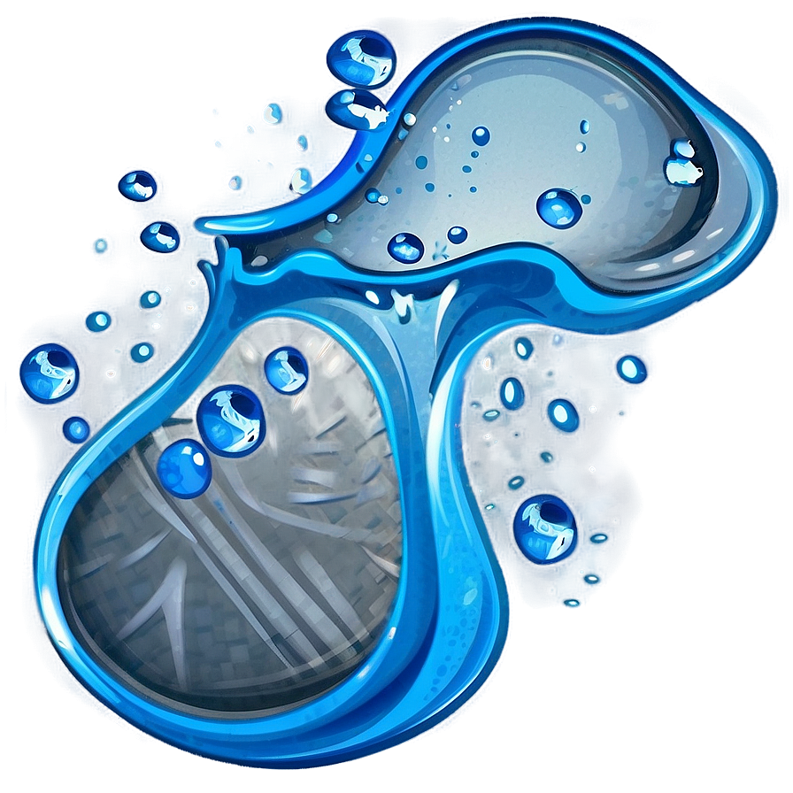 Happy Water Splash Cartoon Png Bve