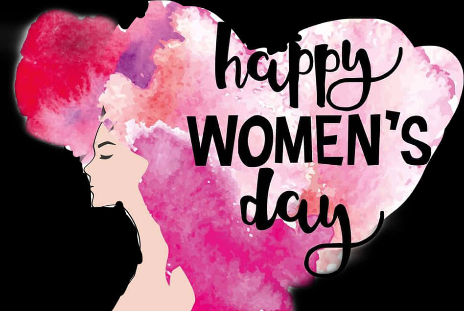 Happy Womens Day Silhouette Art