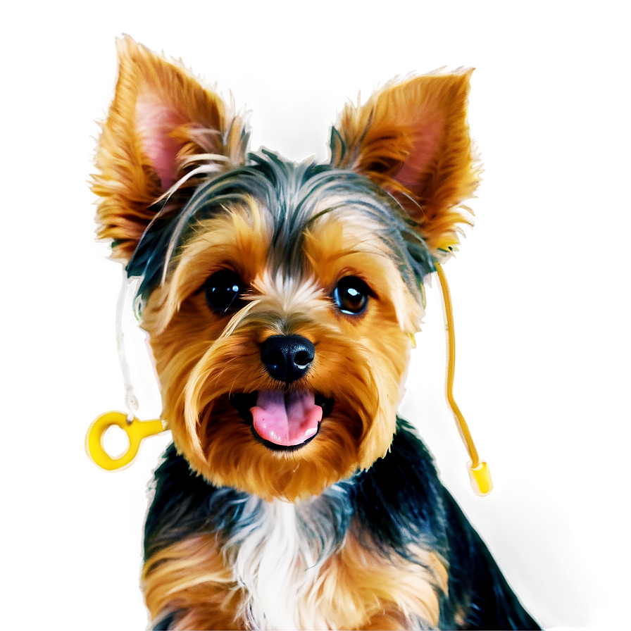 Happy Yorkie Png 06242024