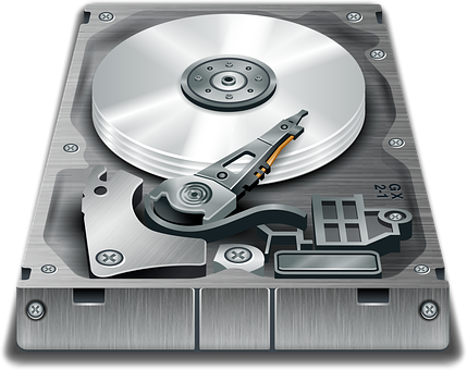 Hard Drive Internal Components Illustration