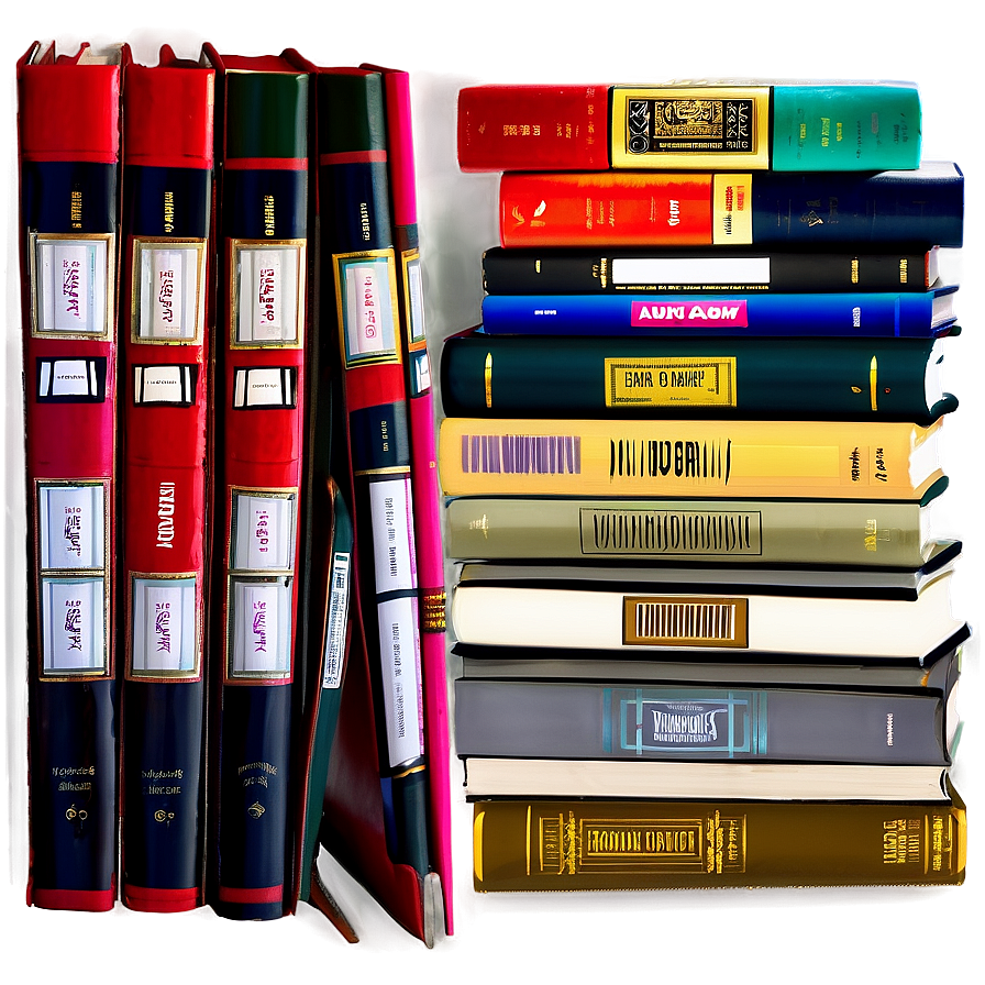 Hardcover Books Stack Png Dbc