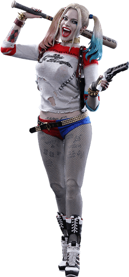 Harley Quinn Cosplaywith Batand Gun