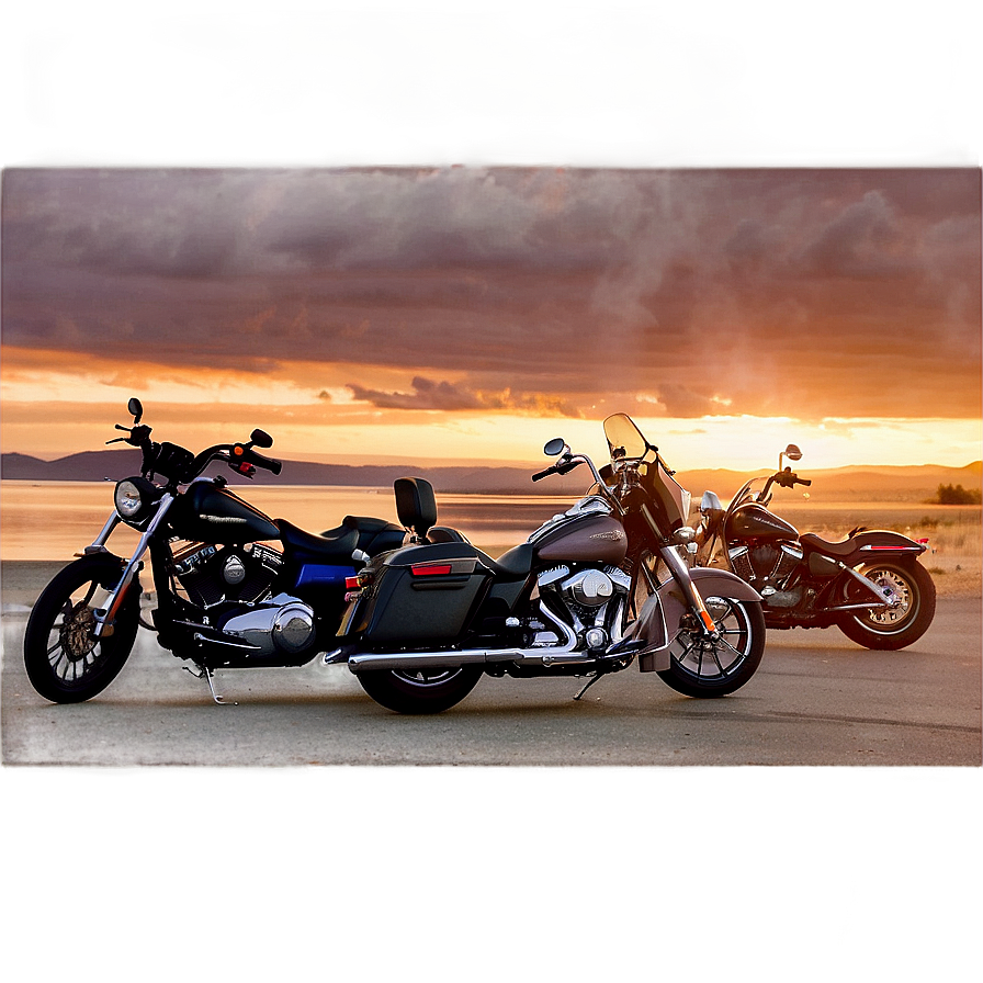 Harley Riders Sunset Meetup Png Fbf