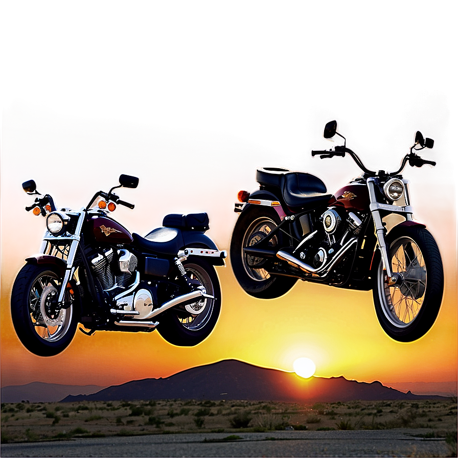 Harley Riders Sunset Meetup Png Sfx72