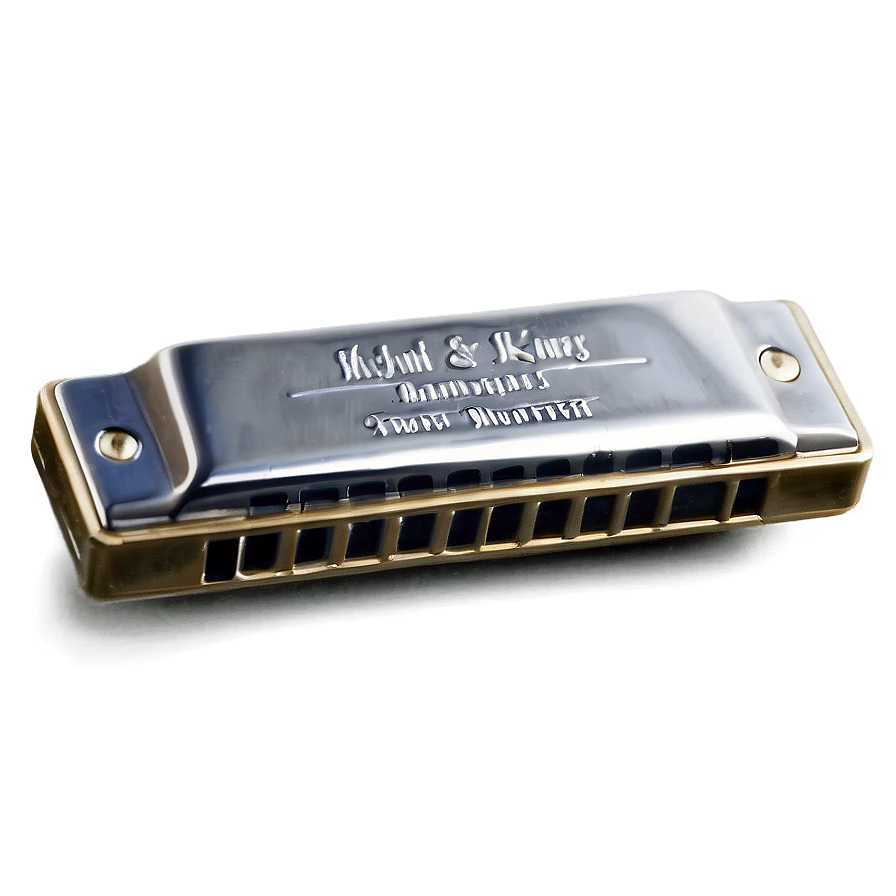 Harmonica With Music Notes Png 66