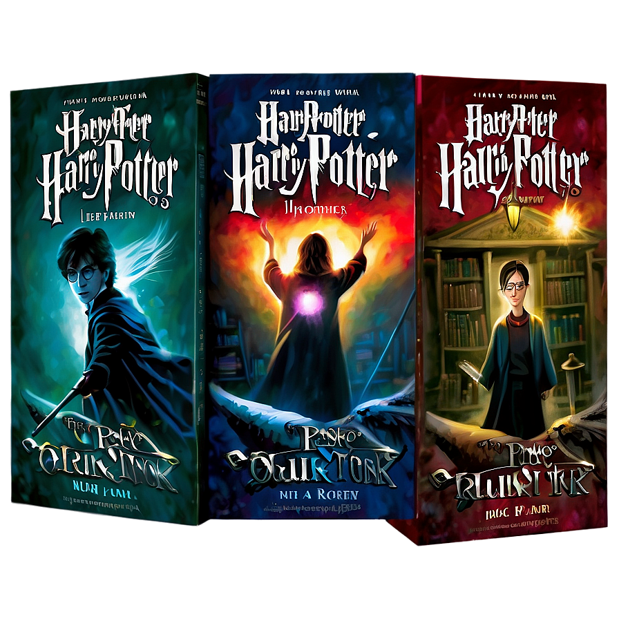 Harry Potter Paperback Editions Png 06272024