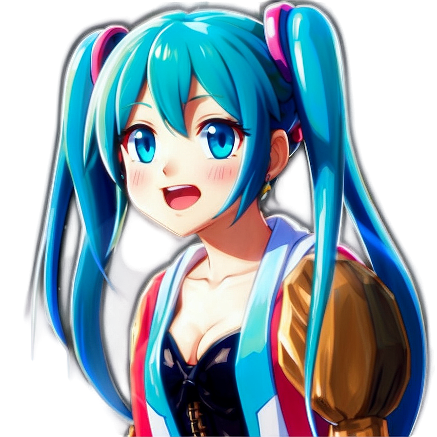 Hatsune Miku Sings In Concert Png Cfr50