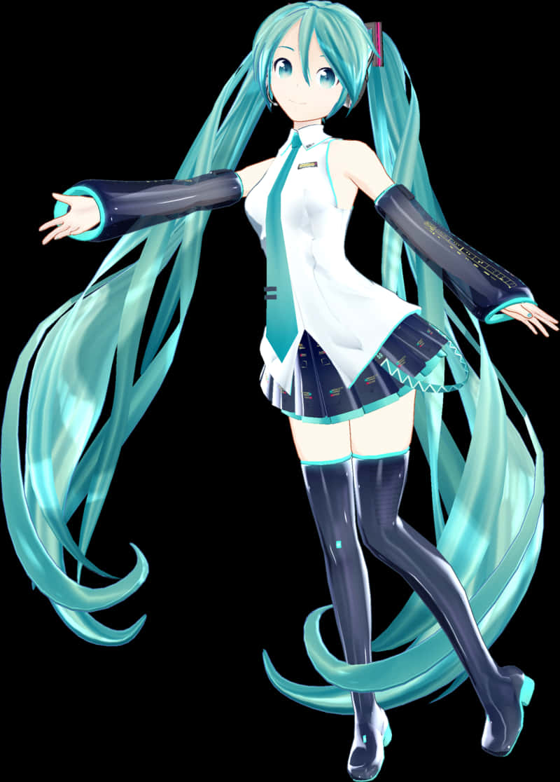 Hatsune Miku Virtual Diva Pose