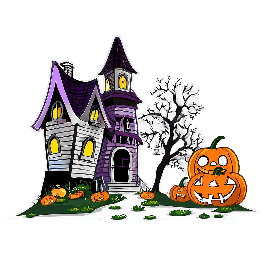 Haunted House Halloween Png 04292024