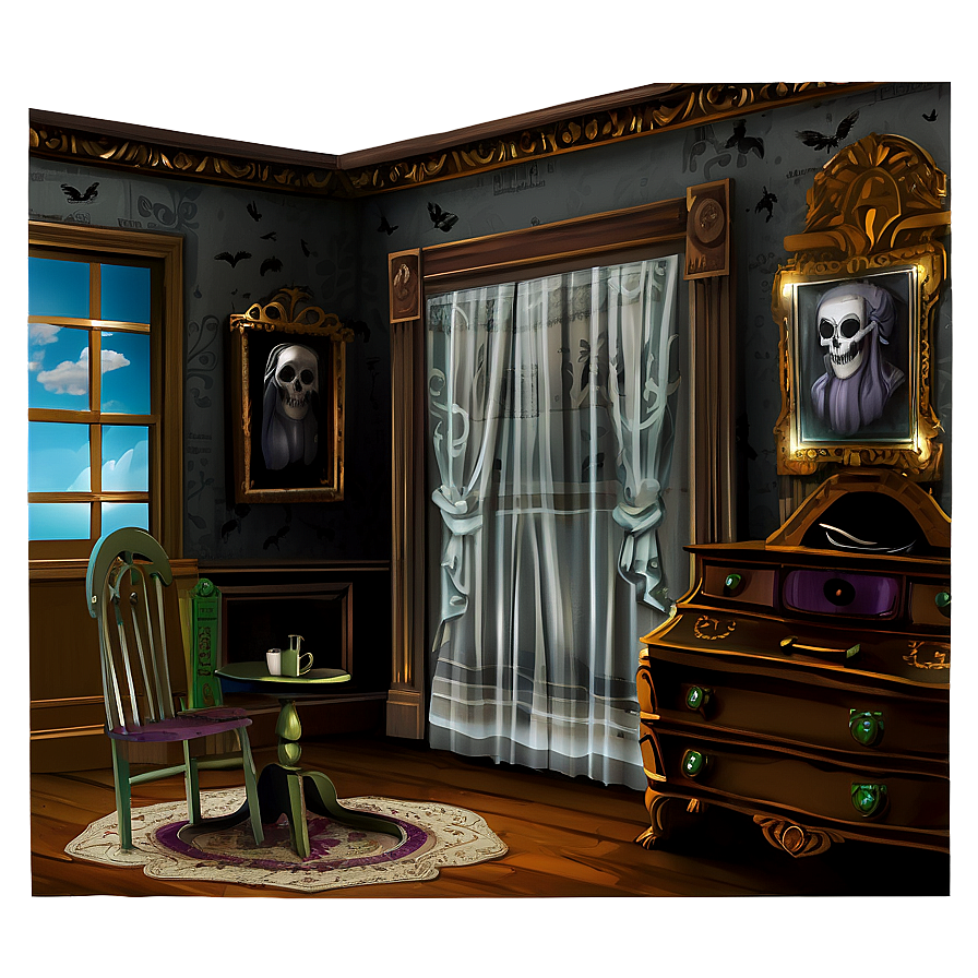 Haunted House Interior Room Png Xaa82