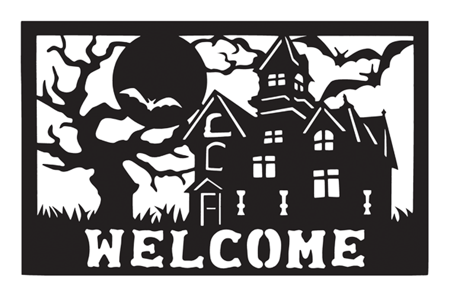 Haunted House Welcome Sign