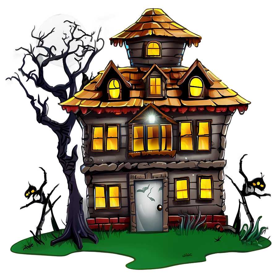 Haunted House With Zombies Png Rkk38