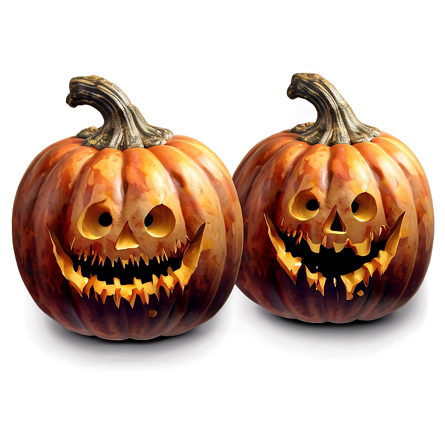 Haunted Pumpkin Decoration Png 06292024