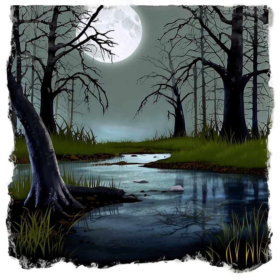 Haunted Swamp Graveyard Png 06122024