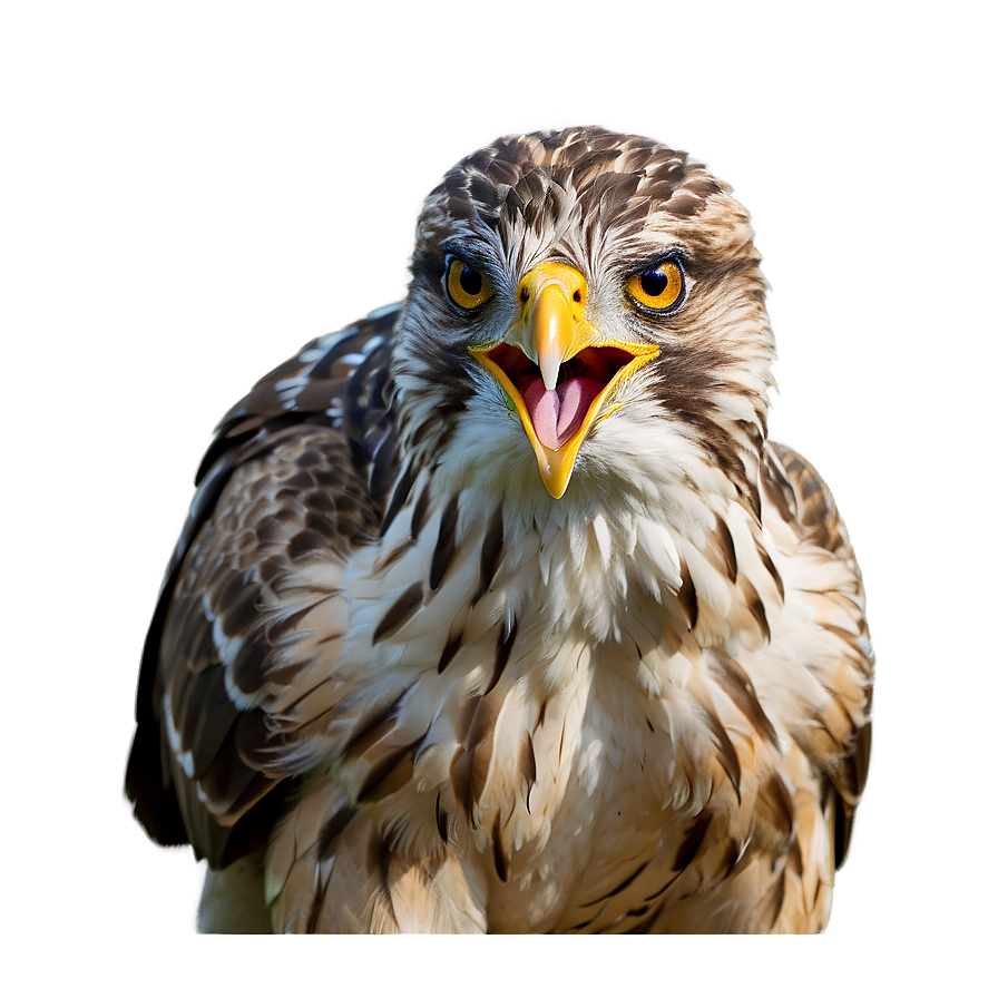 Hawk With Open Beak Png Ivk