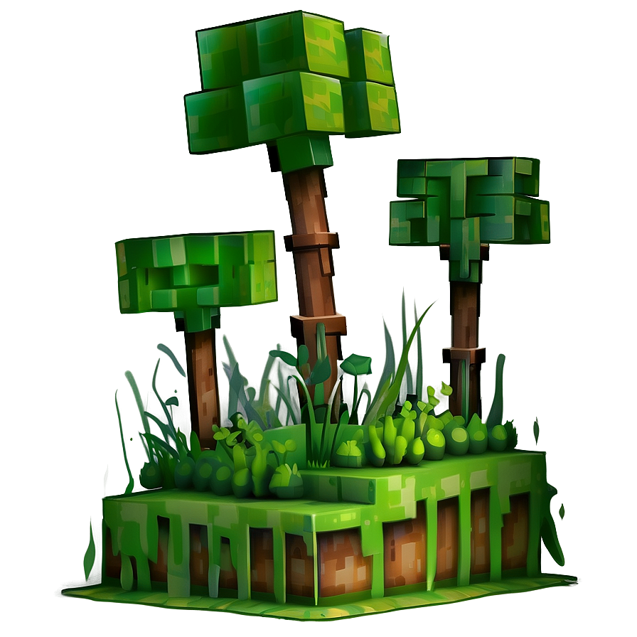 Hd Minecraft Grass Block Design Png 35