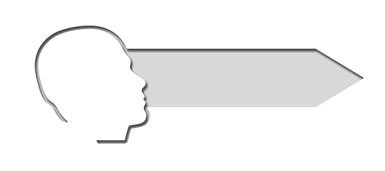 Head Profile Arrow Silhouette