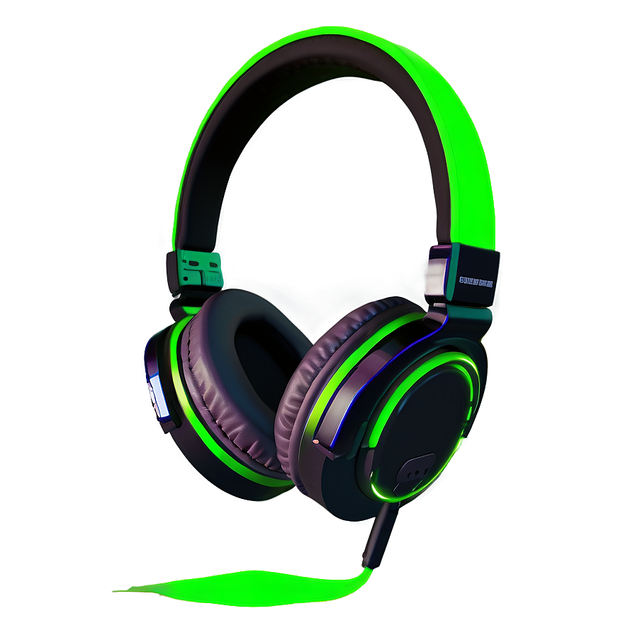 Headphones Green Neon Png 12