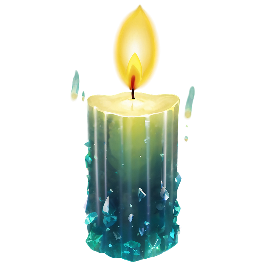 Healing Crystal Candle Png Vwg31