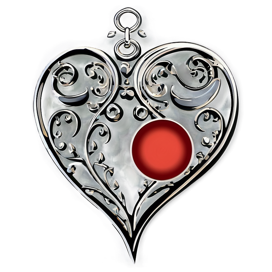 Heart And Scrollwork Png B