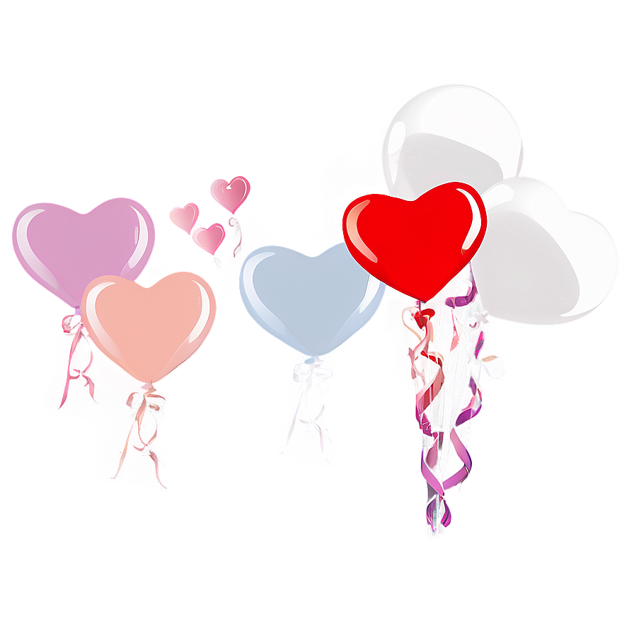 Heart Balloon Cluster Png 39