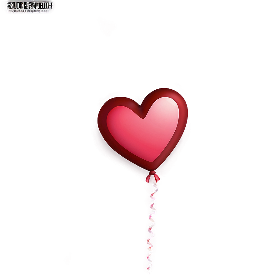 Heart Balloon Gift Png 9