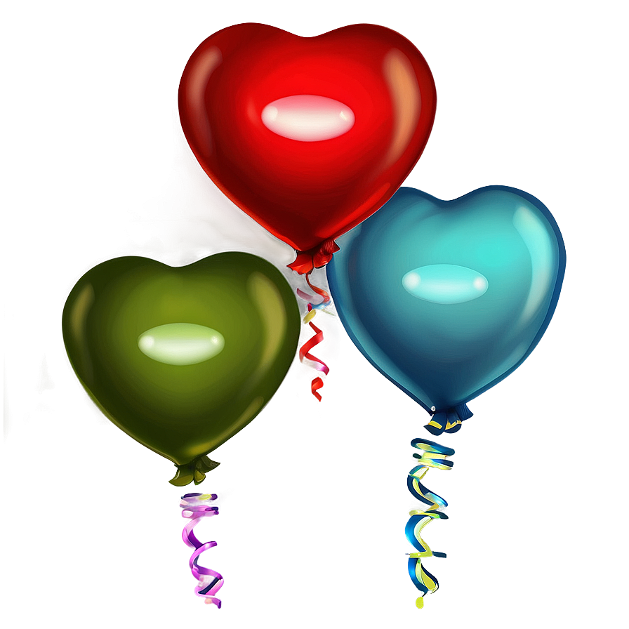 Heart Balloon In Sky Png Aig9