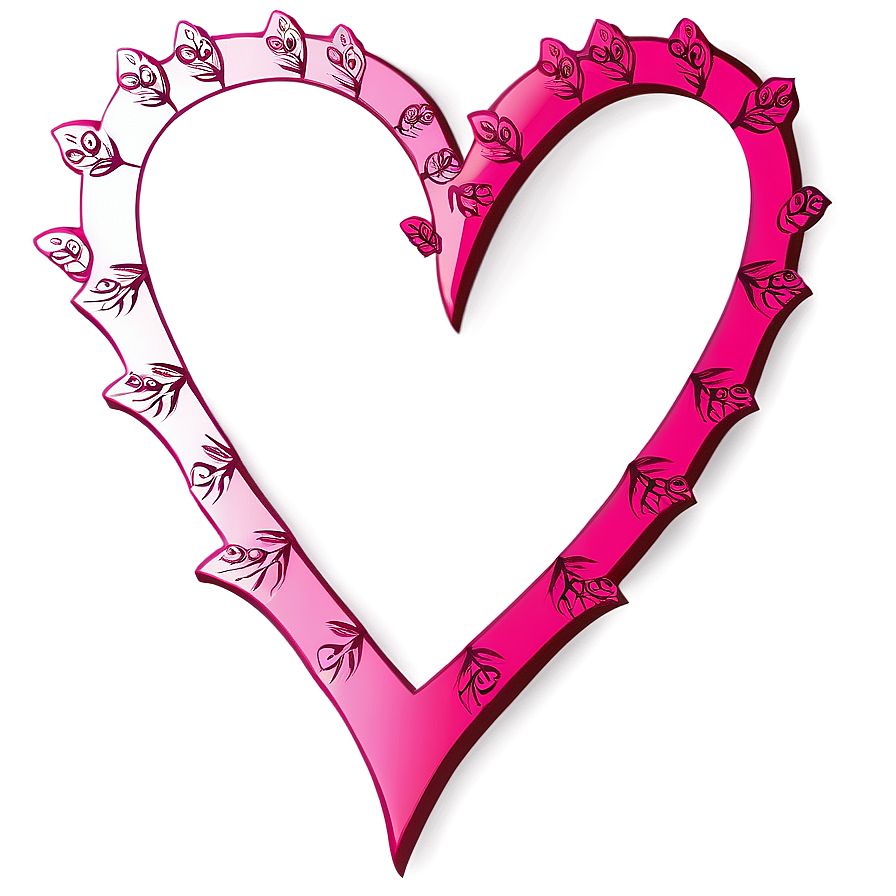 Heart Border For Valentines Day Png Jyg