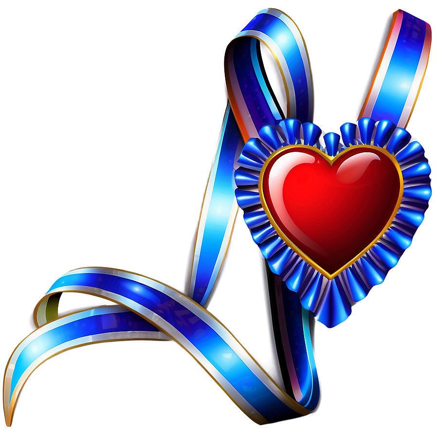 Heart Clipart With Ribbon Png Kyh57