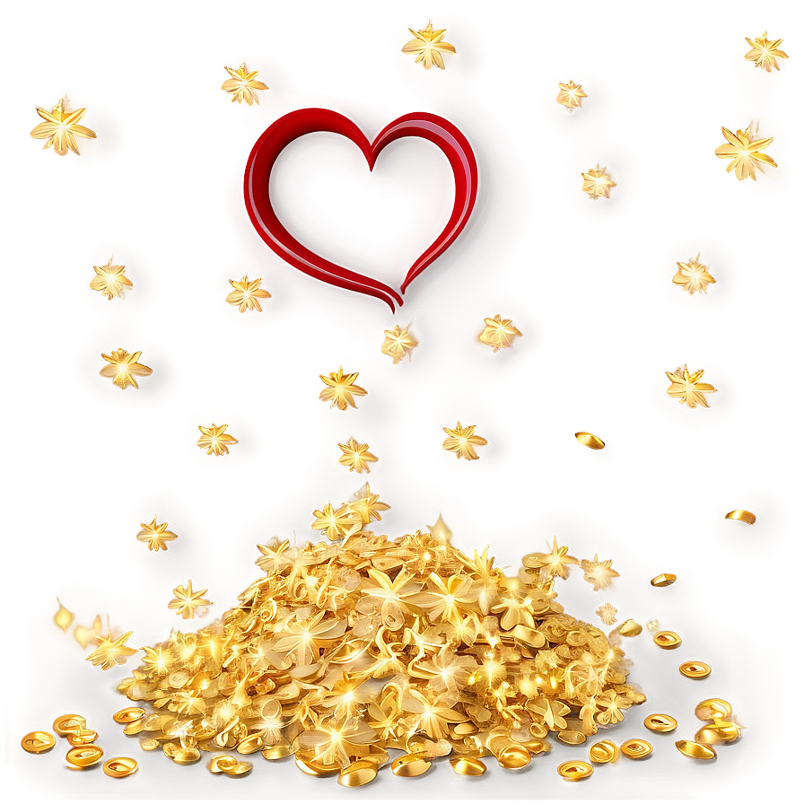 Heart Confetti Png 04292024