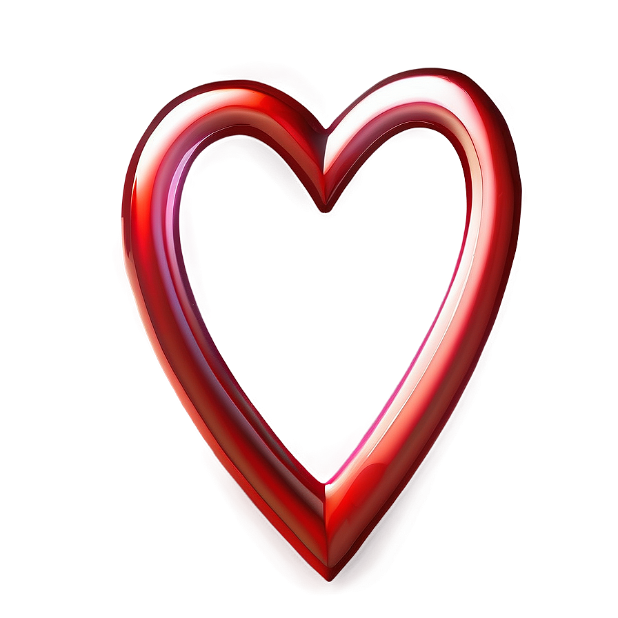 Heart Decorative Line Png 93