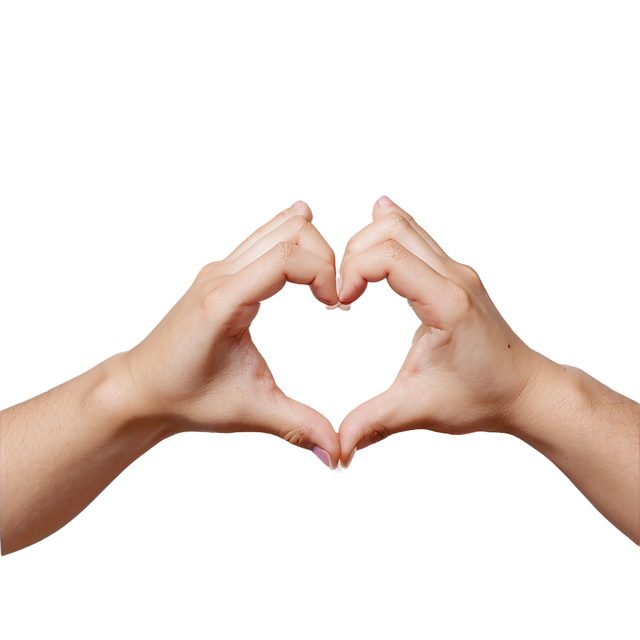 Heart Hands Outline Png 06292024