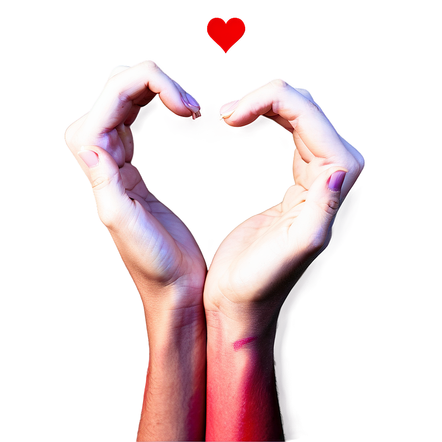 Heart Hands Sunset Png Yvw