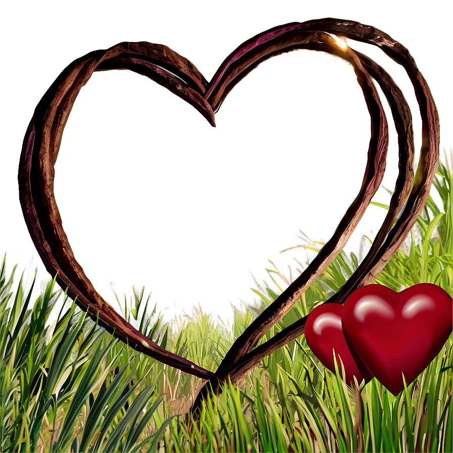 Heart In Nature Scene Png D