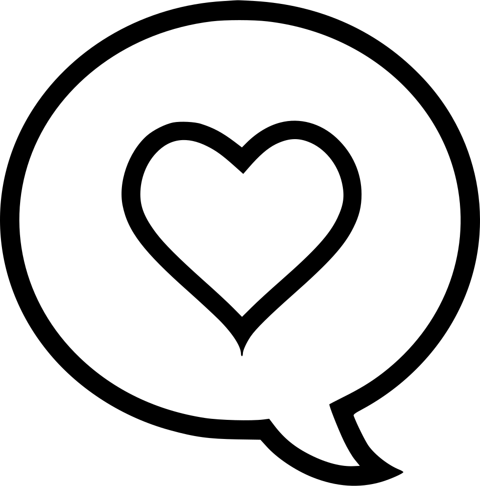 Heart In Speech Bubble_ Icon