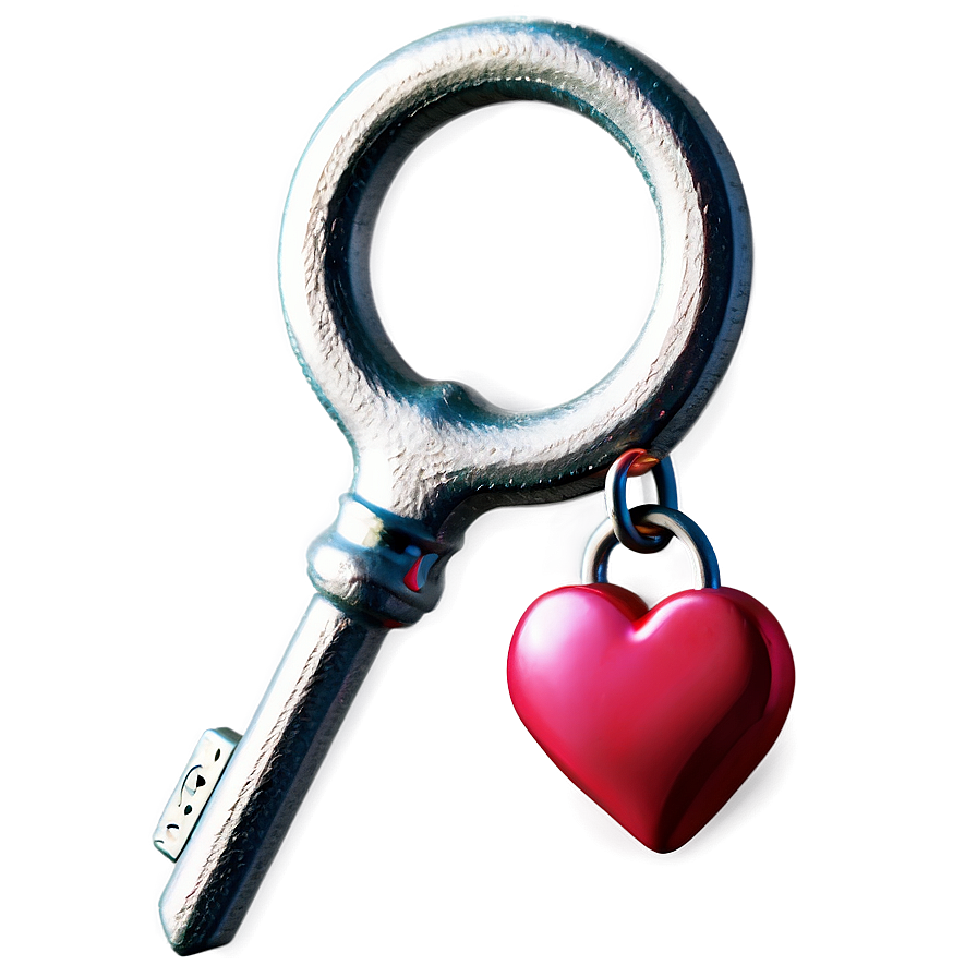 Heart Key Png 05042024