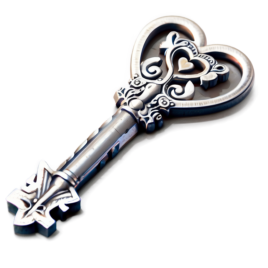 Heart Key Png 05042024