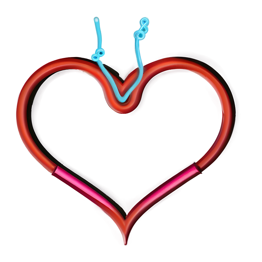 Heart Line Element Png Blp