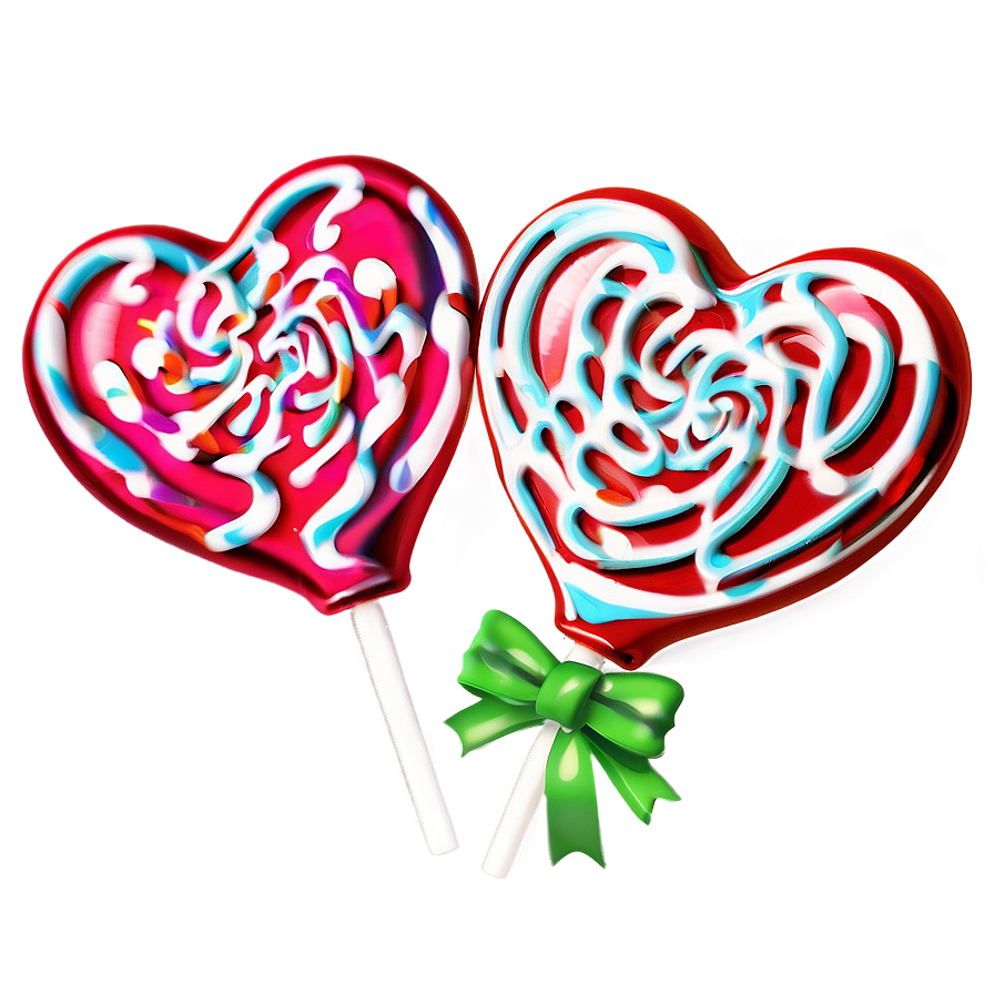 Heart Lollipop Png 06292024