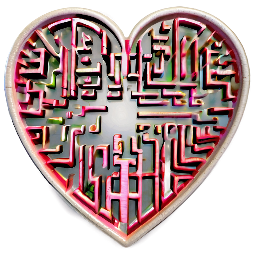 Heart Maze Puzzle Png B