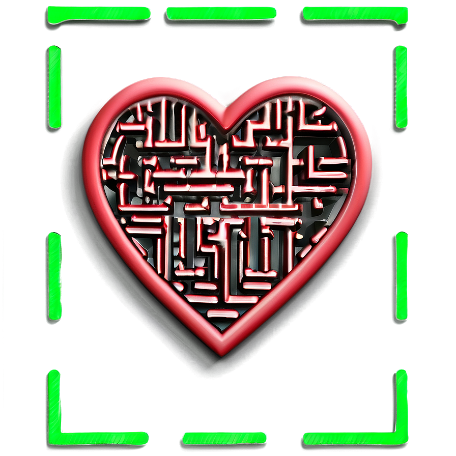 Heart Maze Puzzle Png Bom50