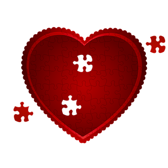 Heart Puzzle Missing Pieces