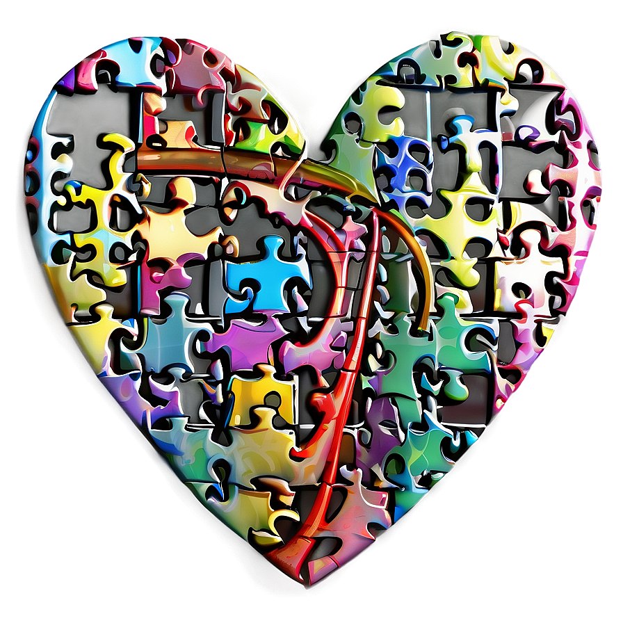 Heart Puzzle Piece Png C