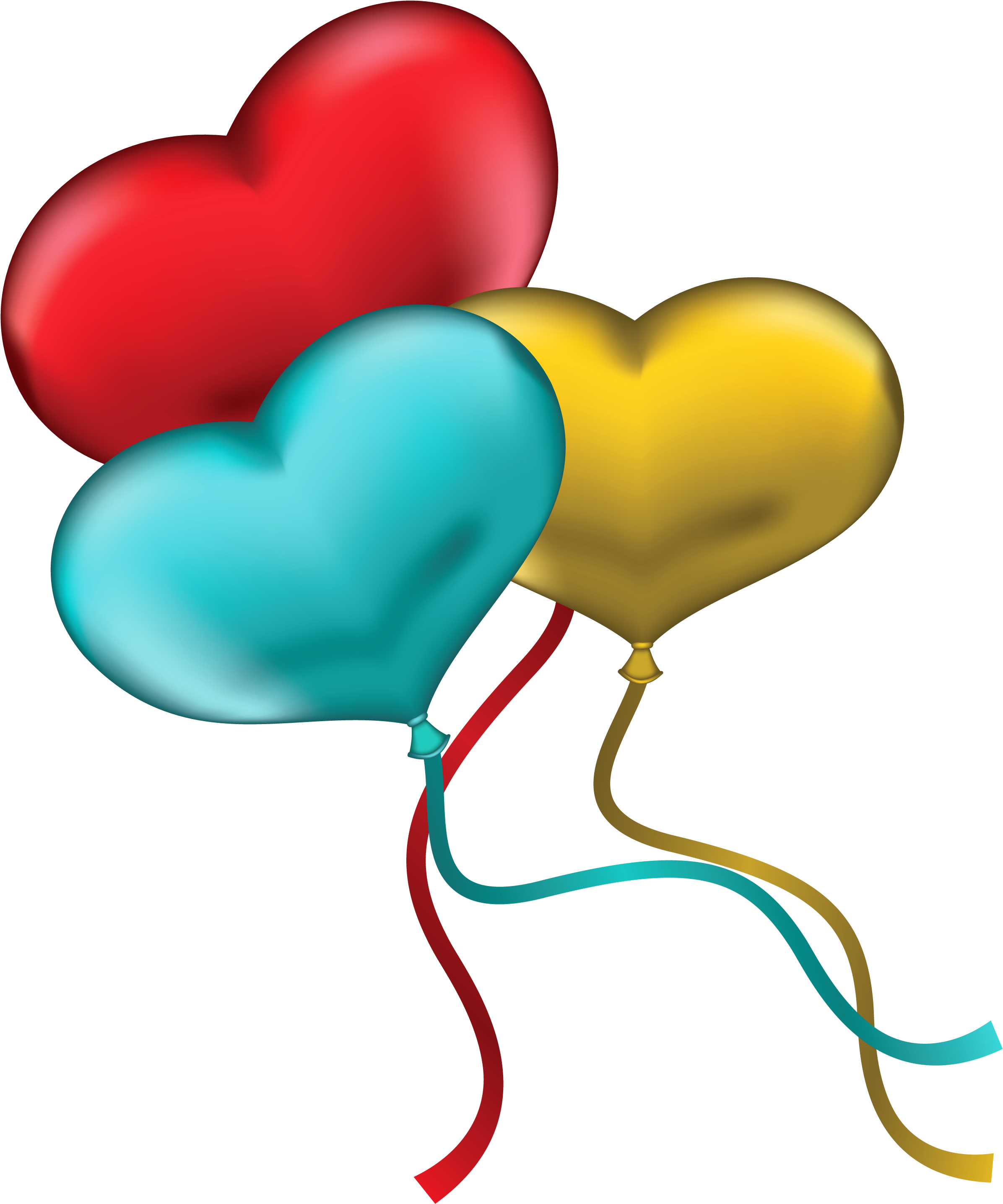 Heart Shaped Balloons Graphic